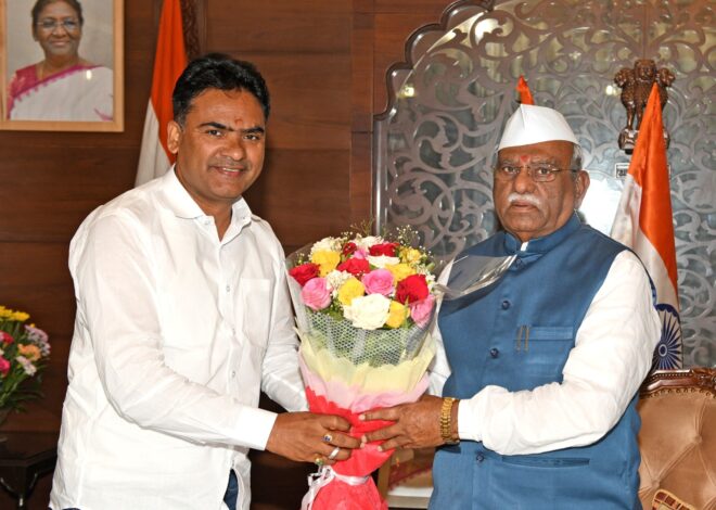 विधायक आक्या ने की राज्यपाल से शिष्टाचार भेंट